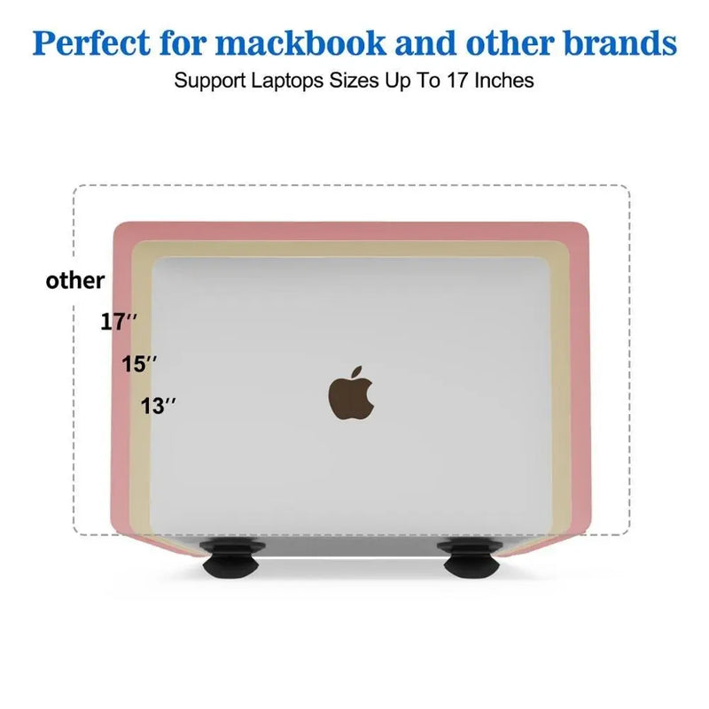 Folding Laptop Shelf Cooling Invisible Tilt Increase Bracket Notebook Support Elevated Pad For Macbook pro Lenovo (2pcs) - GreatEagleInc
