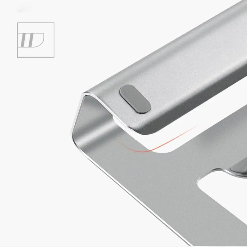 Folding Laptop Stand Support for MacBook Air Pro Stand Cooling Adjustable Desk Stand Tablet Holder for Lenovo Asus Dell (Dark Gray) - GreatEagleInc