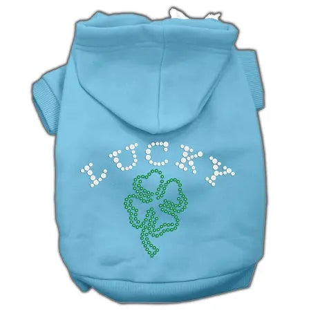 Four Leaf Clover Outline Hoodies Baby Blue Xxl Default Title