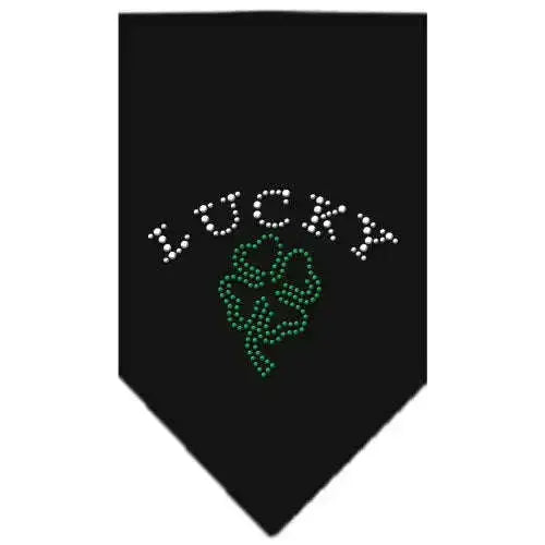 Four-Leaf-Clover-Rhinestone-Bandana-Black-Small-GreatEagleInc-319035158