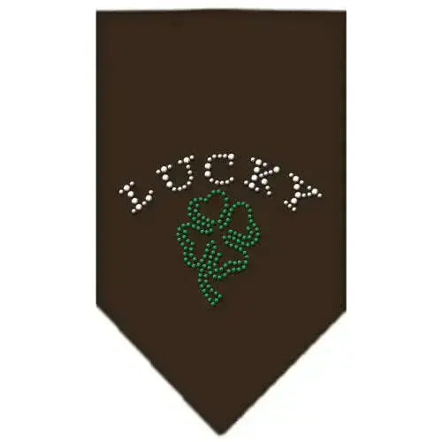 Four-Leaf-Clover-Rhinestone-Bandana-Cocoa-Small-GreatEagleInc-319034931