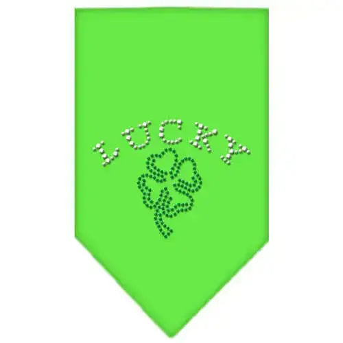 Four-Leaf-Clover-Rhinestone-Bandana-Lime-Green-Small-GreatEagleInc-319034888