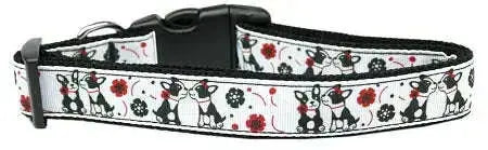 French-Love-Nylon-Dog-Collar-Medium-Narrow-GreatEagleInc-320027940