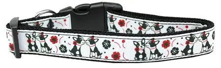 French Love Nylon Dog Collar Medium Narrow Default Title