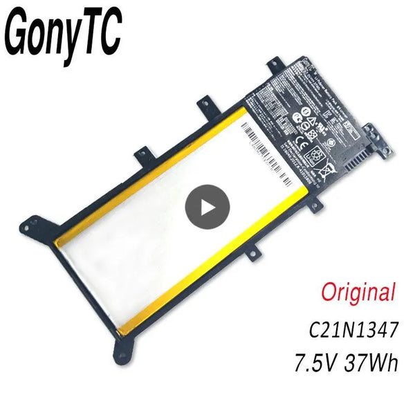 GONYTC 7.5V 37WH C21N1347 New Original Laptop Battery For ASUS X554L X555 X555L X555LA X555LD X555LN X555MA 2ICP4/63/134 (Black) - GreatEagleInc