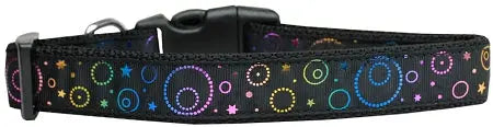 Galactic Shimmer Nylon Dog Collar Medium Narrow Default Title