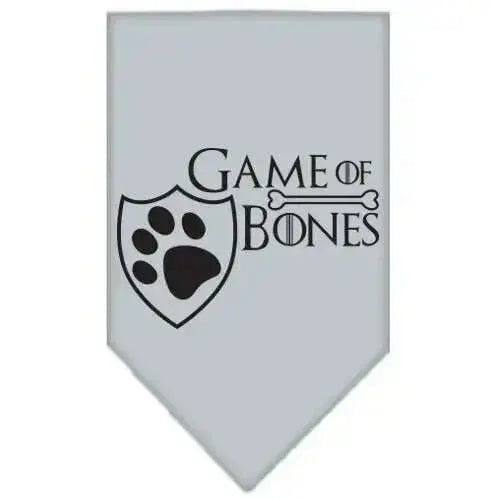 Game-Of-Bones-Screen-Print-Bandana-Grey-Small-GreatEagleInc-334325786