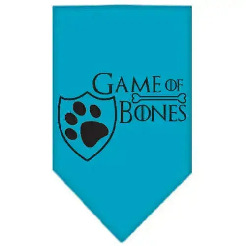 Game-Of-Bones-Screen-Print-Bandana-Turquoise-Large-GreatEagleInc-334325382