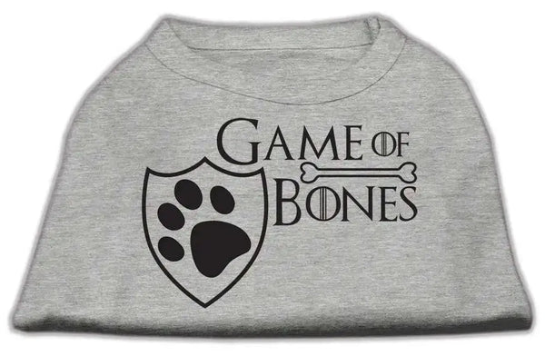 Game-Of-Bones-Screen-Print-Dog-Shirt-Grey-Lg-GreatEagleInc-334266352
