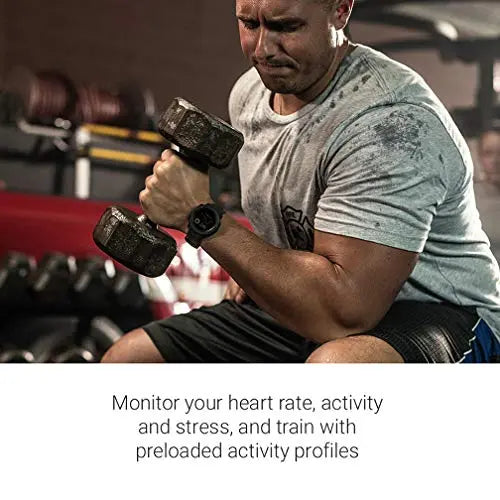 Garmin Instinct, Rugged Outdoor Watch with GPS, Features GLONASS and Galileo, Heart Rate Monitoring and 3-Axis Compass, Graphite