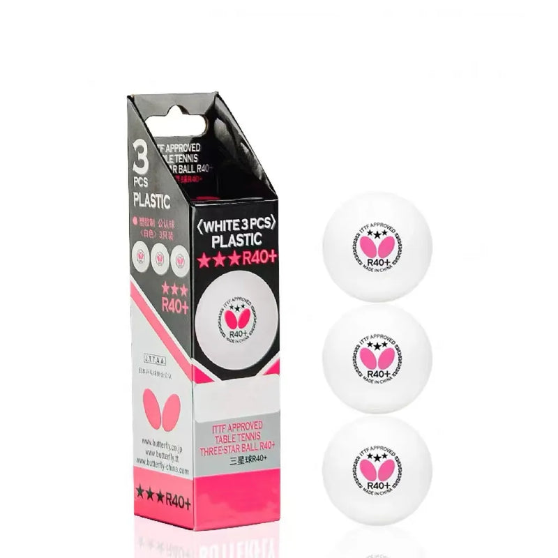 Genuine Butterfly New Materials Plastic ABS 3-Star Table Tennis Ball Butterfly Brand Ping Pong Balls