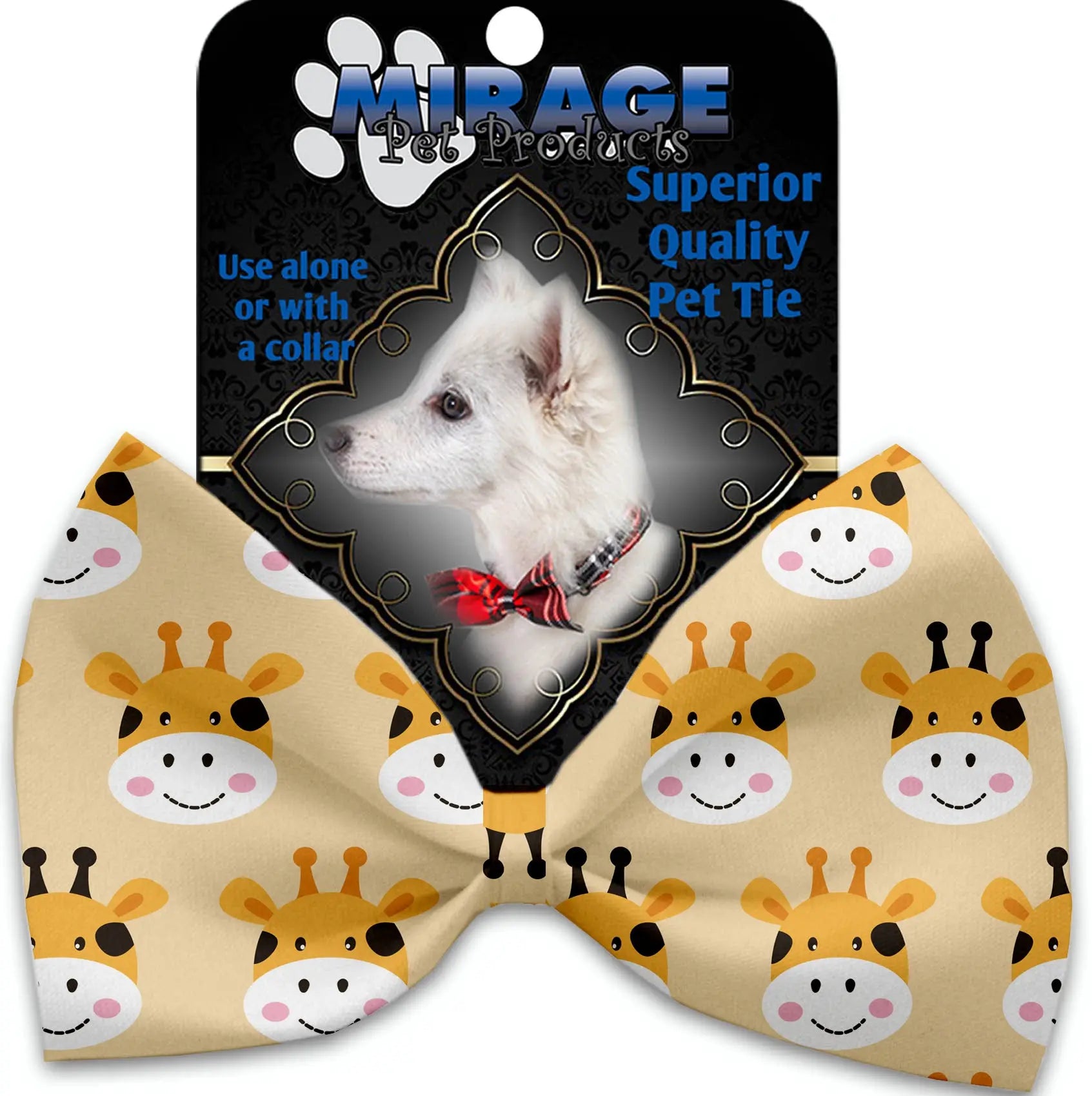 Georgie The Giraffe Pet Bow Tie Collar Accessory With Velcro Default Title