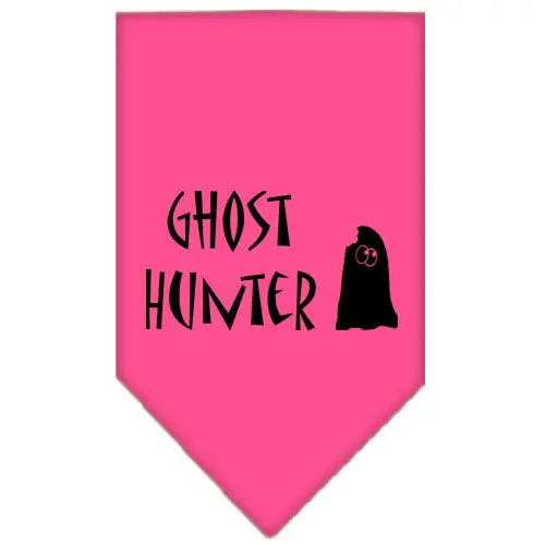 Ghost Hunter Screen Print Bandana Bright Pink Small Default Title