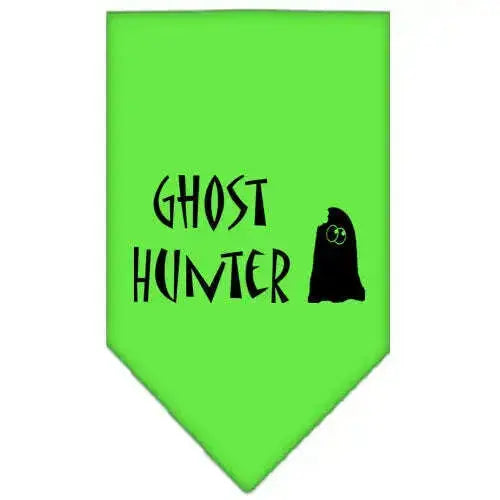 Ghost-Hunter-Screen-Print-Bandana-Lime-Green-Small-GreatEagleInc-319205490