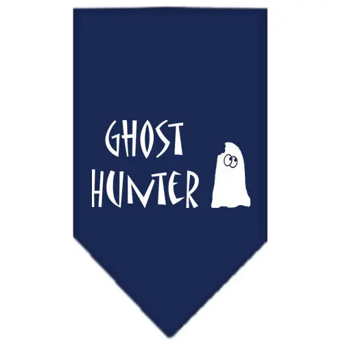 Ghost Hunter Screen Print Bandana Navy Blue Small Default Title