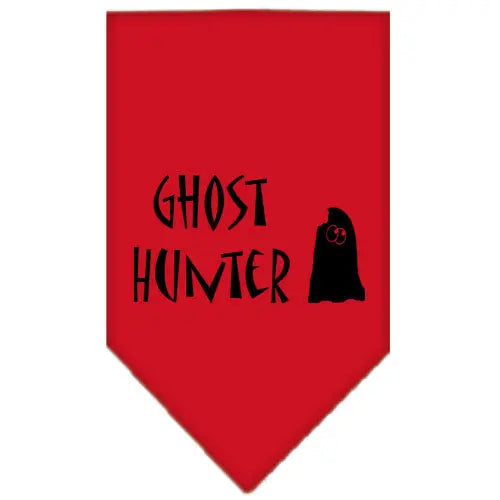 Ghost Hunter Screen Print Bandana Red Small Default Title