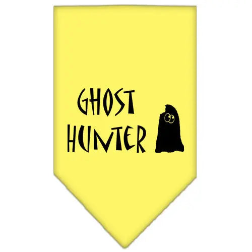 Ghost Hunter Screen Print Bandana Yellow Small Default Title
