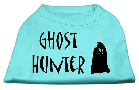 Ghost Hunter Screen Print Shirt Aqua With Black Lettering Xxxl Default Title