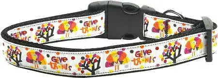 Give-Thanks-Nylon-Dog-Collar-Sm-GreatEagleInc-320035015