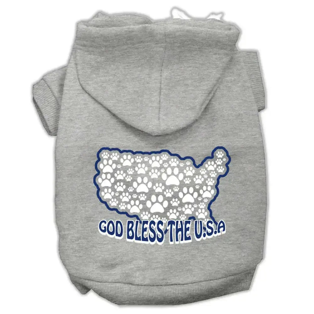 God-Bless-Usa-Screen-Print-Pet-Hoodies-Grey-Xl-GreatEagleInc-319420112