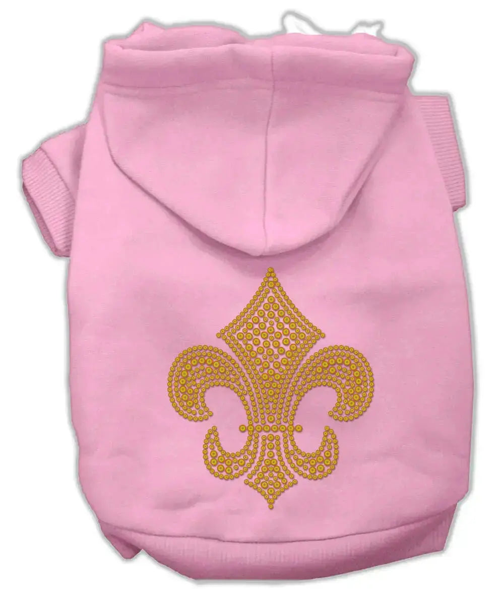 Gold-Fleur-De-Lis-Hoodie-Pink-M-GreatEagleInc-319481384