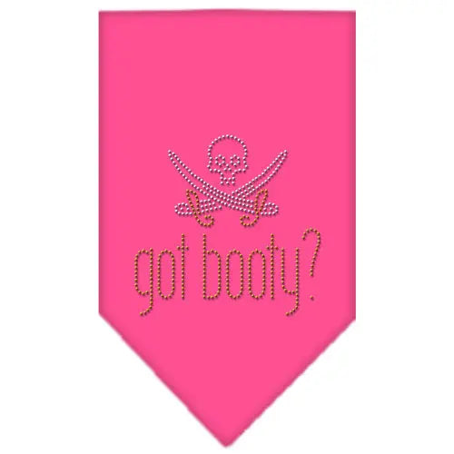 Got Booty Rhinestone Bandana Bright Pink Small Default Title