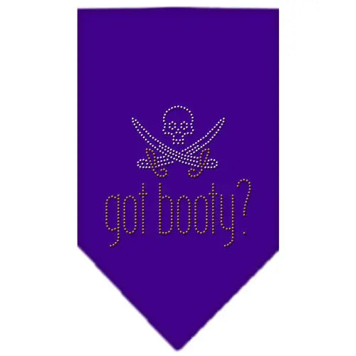 Got Booty Rhinestone Bandana Purple Small Default Title