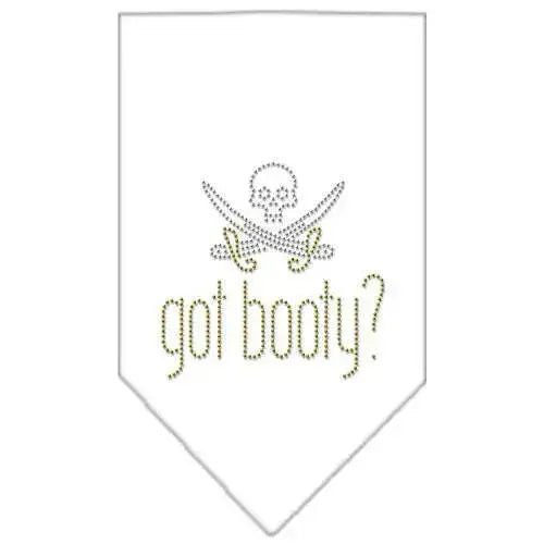 Got-Booty-Rhinestone-Bandana-White-Large-GreatEagleInc-319033110