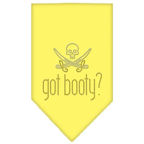 Got Booty Rhinestone Bandana Yellow Small Default Title