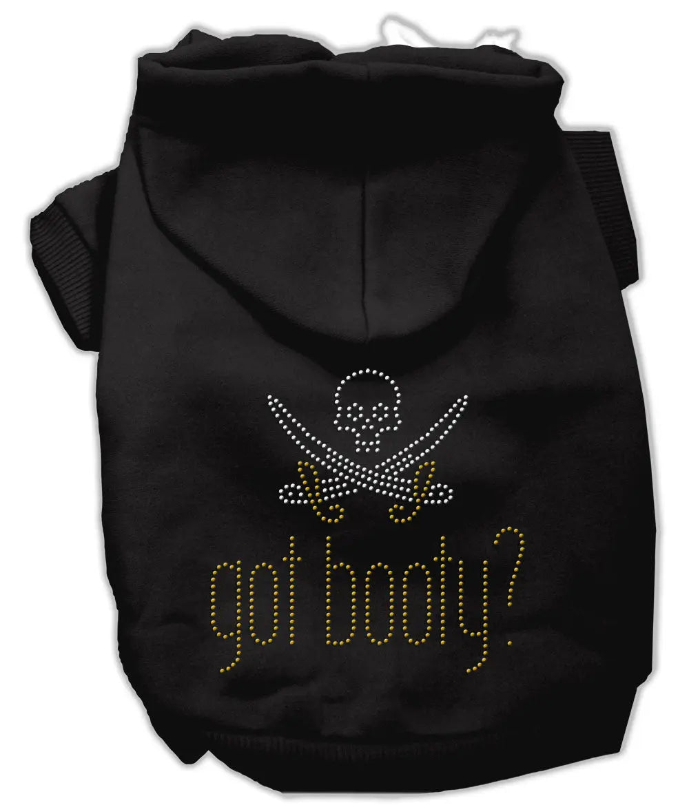 Got Booty Rhinestone Hoodies Black M Default Title