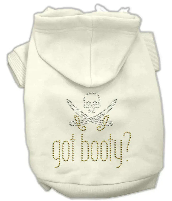 Got-Booty-Rhinestone-Hoodies-Cream-M-GreatEagleInc-333754988