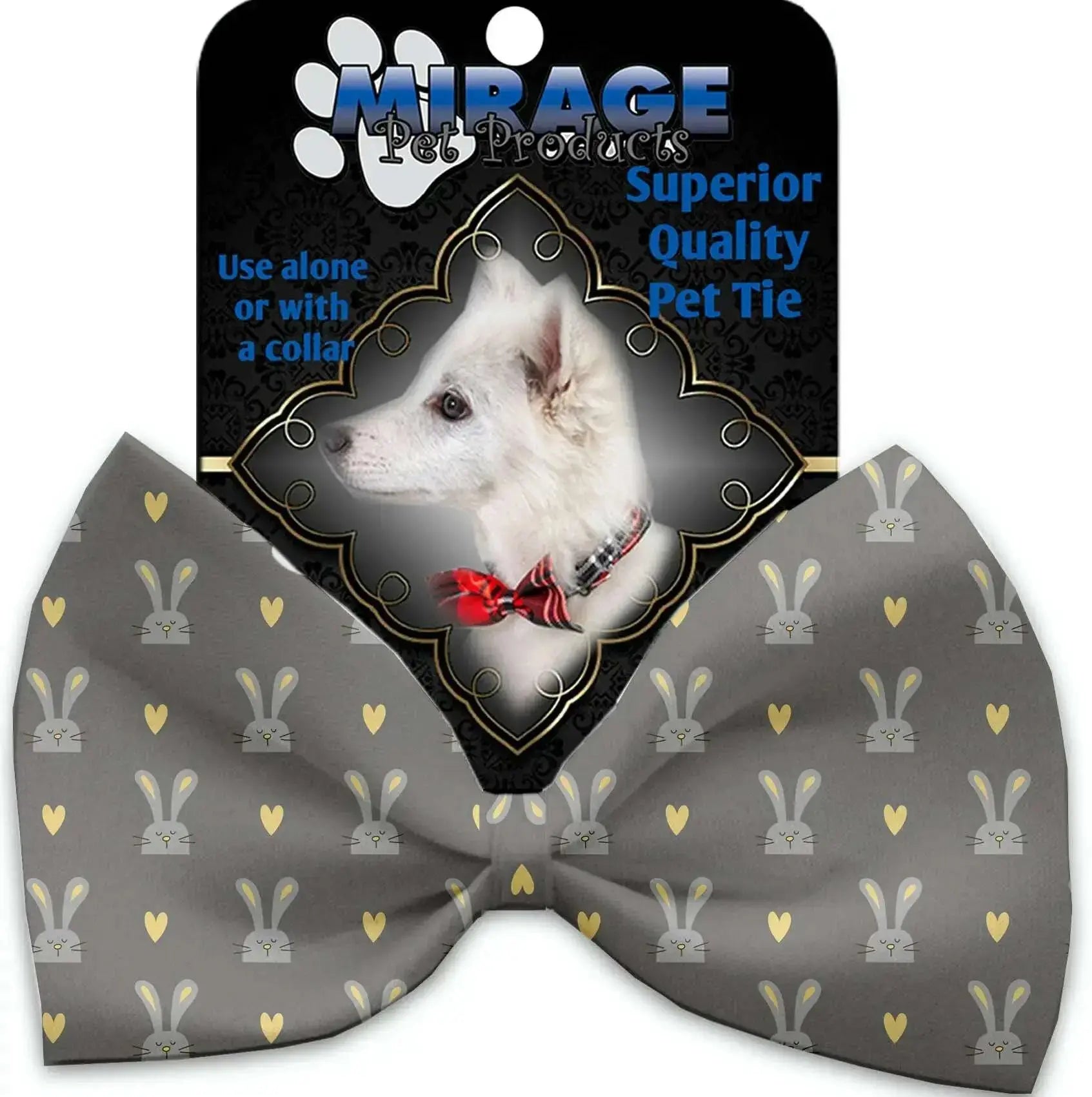 Gray-Bunnies-Pet-Bow-Tie-Collar-Accessory-With-Velcro-GreatEagleInc-318778583