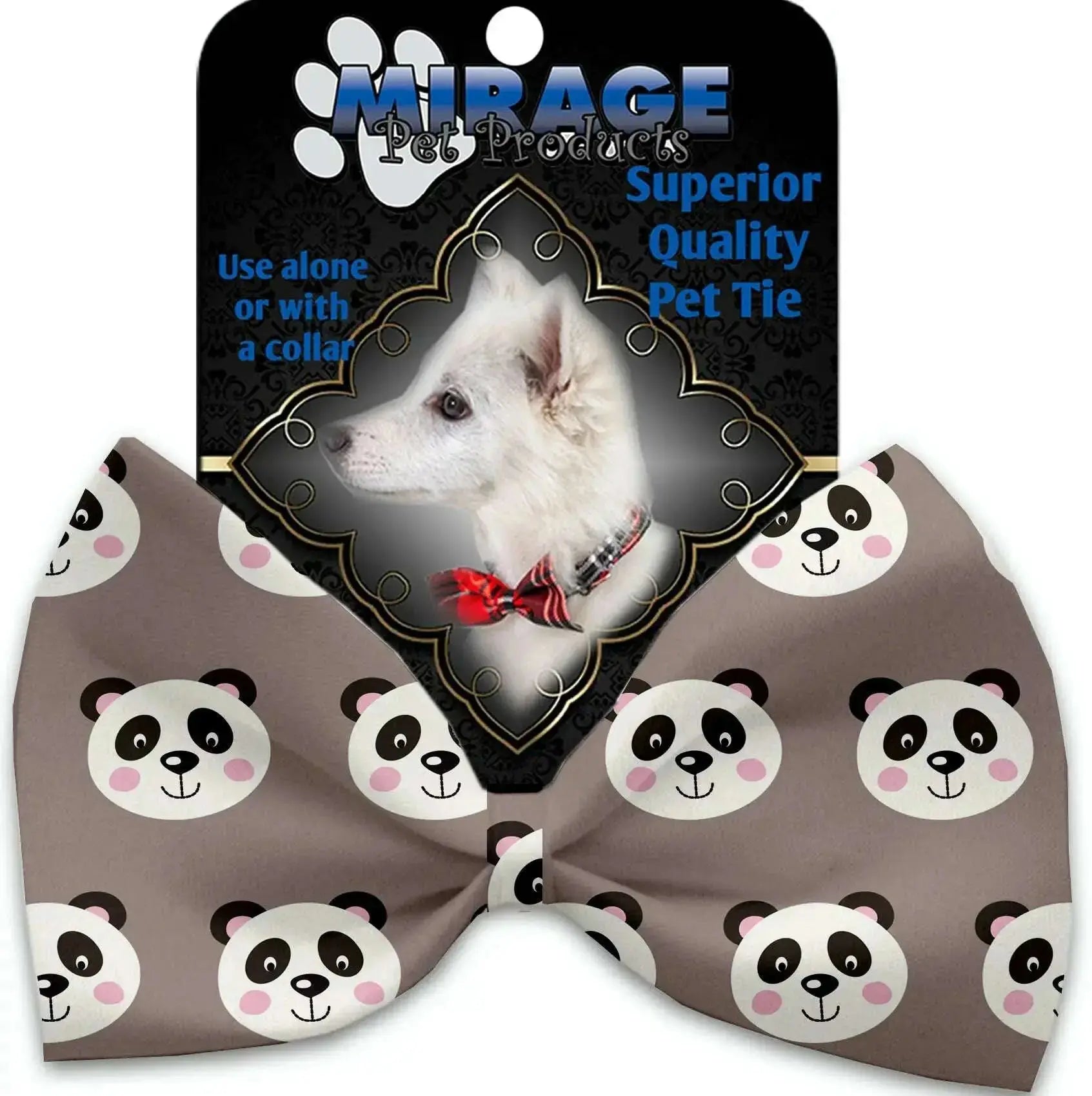 Grey-Pandas-Pet-Bow-Tie-Collar-Accessory-With-Velcro-GreatEagleInc-318892071