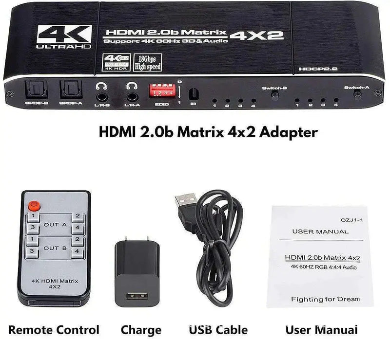 HDMI-Matrix-Four-In-Two-Out-Splitter-Switcher-HDMI-Bidirectional-Switcher-4K-Video-Splitter-GreatEagleInc-334022518