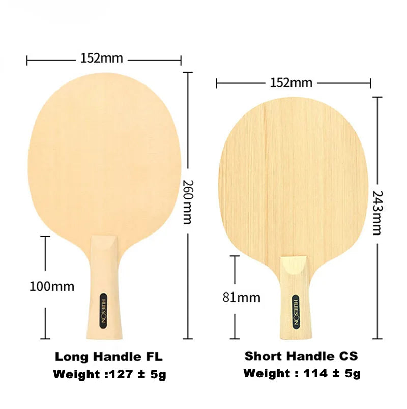 HUISHENG Original (1 Ply HINOKI) Table Tennis Blade Solid Cypress Ping Pong Bat Pure Wood