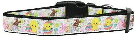 Happy-Easter-Nylon-Dog-Collar-Medium-Narrow-GreatEagleInc-320028575