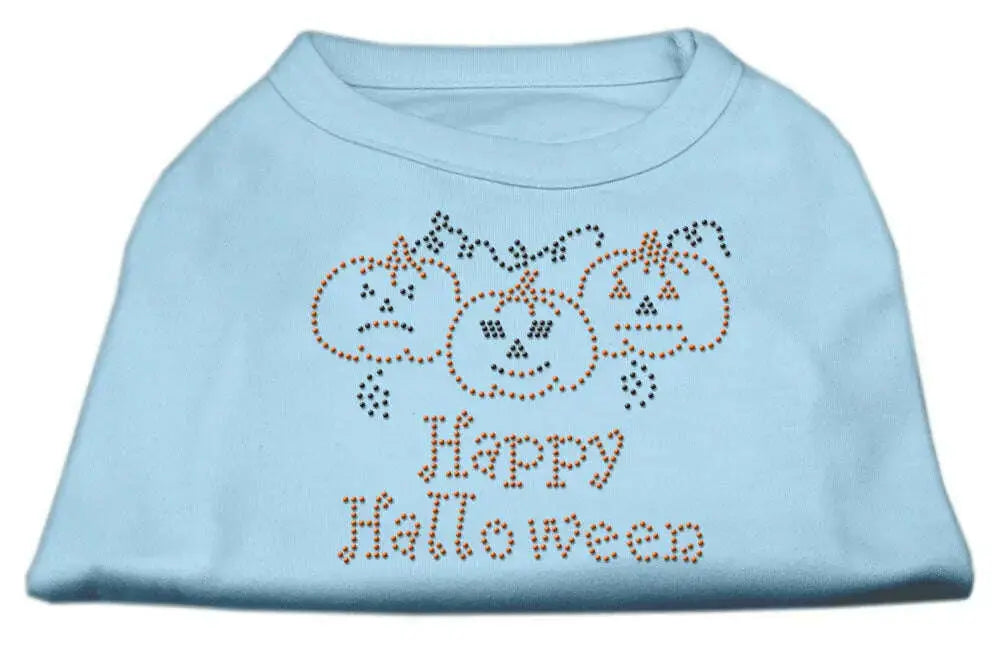 Happy-Halloween-Rhinestone-Shirts-Baby-Blue-L-GreatEagleInc-319103117