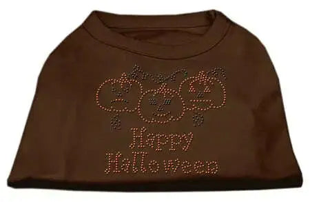 Happy-Halloween-Rhinestone-Shirts-Brown-Lg-GreatEagleInc-318526920