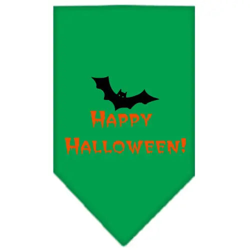 Happy Halloween Screen Print Bandana Emerald Green Large Default Title