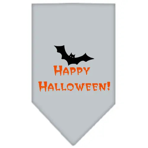 Happy Halloween Screen Print Bandana Grey Large Default Title