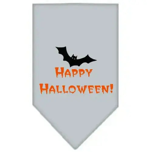 Happy-Halloween-Screen-Print-Bandana-Grey-Small-GreatEagleInc-319198366
