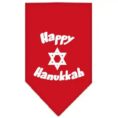 Happy-Hanukkah-Screen-Print-Bandana-Red-Large-GreatEagleInc-319836715