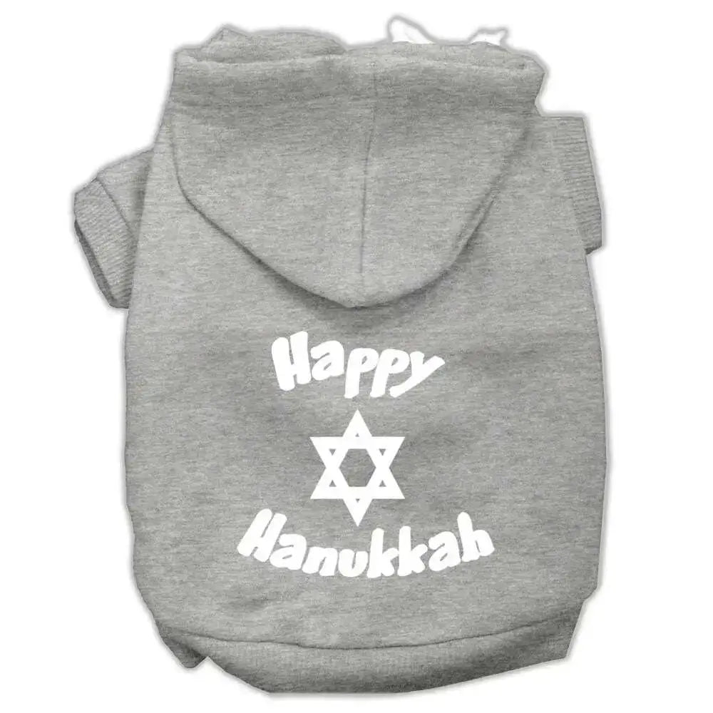 Happy-Hanukkah-Screen-Print-Pet-Hoodies-Grey-Size-Med-GreatEagleInc-333710959