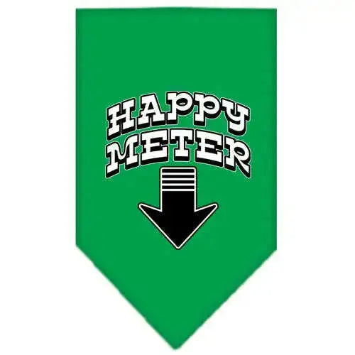 Happy-Meter-Screen-Print-Bandana-Emerald-Green-Large-GreatEagleInc-319815778