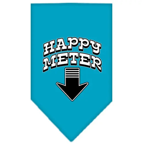 Happy Meter Screen Print Bandana Turquoise Large Default Title