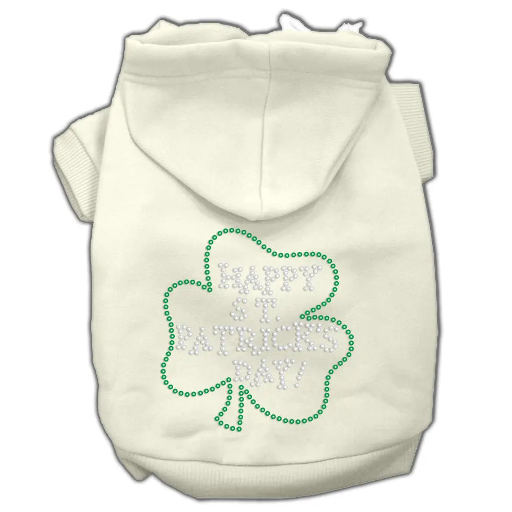 Happy St Patrick's Day Hoodies Cream L Default Title