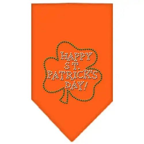 Happy-St-Patrick_s-Day-Rhinestone-Bandana-Orange-Small-GreatEagleInc-319028398