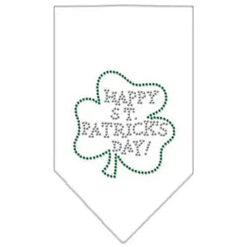 Happy-St-Patrick_s-Day-Rhinestone-Bandana-White-Large-GreatEagleInc-319029088