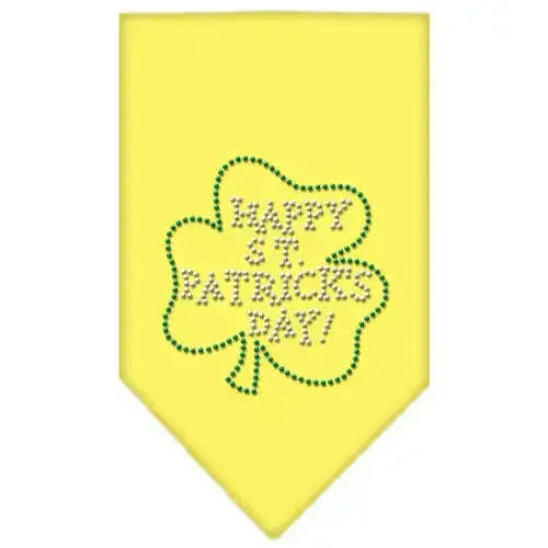 Happy-St-Patrick_s-Day-Rhinestone-Bandana-Yellow-Small-GreatEagleInc-319027863
