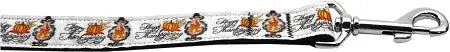 Happy Thanksgiving Nylon Dog Leash 5/8 Inch Wide 4ft Long Default Title